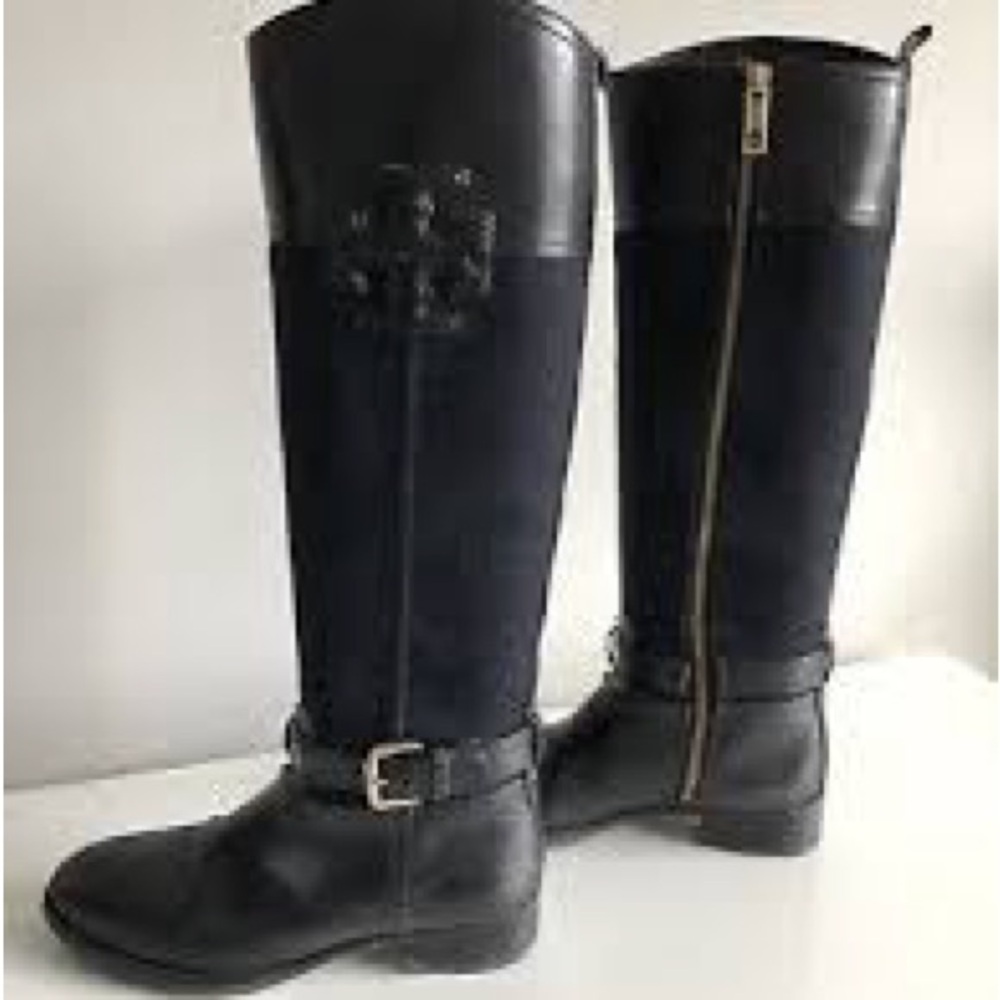 Tory Burch- lightly worn leather riding boots